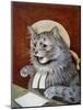 Cat Dressed as a Judge-Louis Wain-Mounted Photographic Print