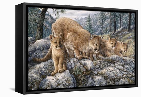 Cat Family-Jeff Tift-Framed Premier Image Canvas