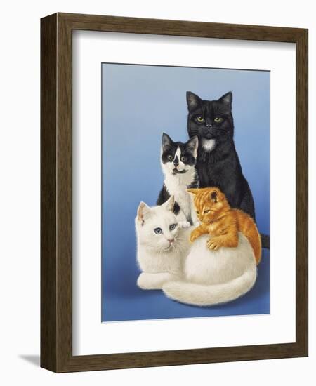 Cat Family-Harro Maass-Framed Giclee Print