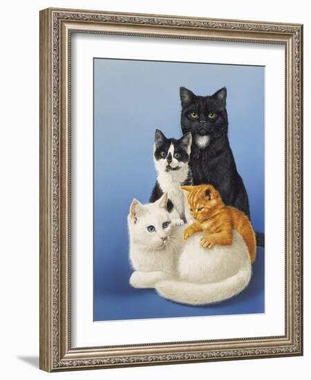 Cat Family-Harro Maass-Framed Giclee Print