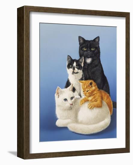 Cat Family-Harro Maass-Framed Giclee Print