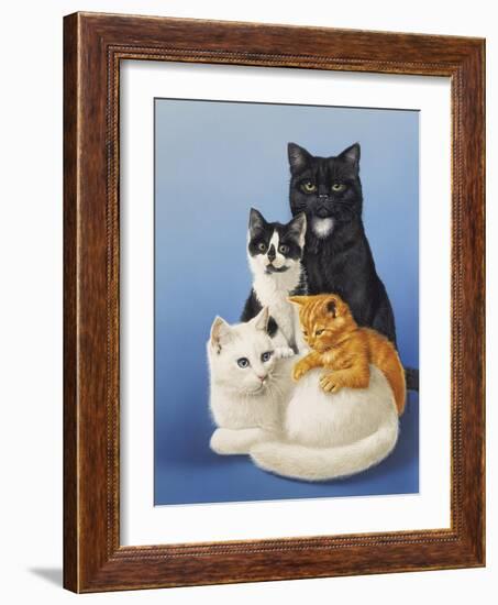 Cat Family-Harro Maass-Framed Giclee Print