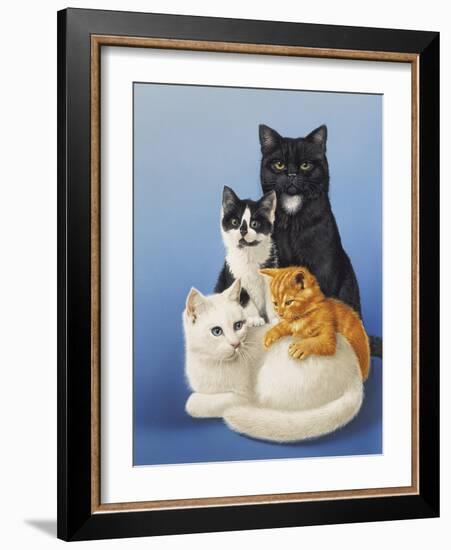 Cat Family-Harro Maass-Framed Giclee Print