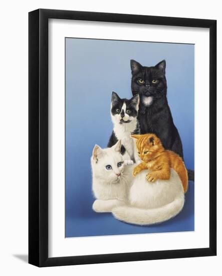 Cat Family-Harro Maass-Framed Giclee Print