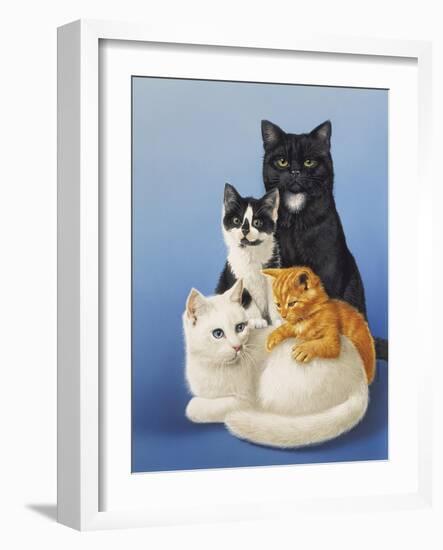 Cat Family-Harro Maass-Framed Giclee Print