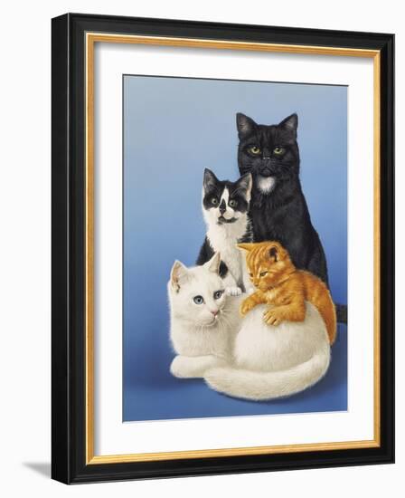 Cat Family-Harro Maass-Framed Giclee Print