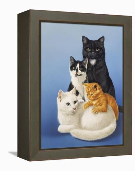 Cat Family-Harro Maass-Framed Premier Image Canvas