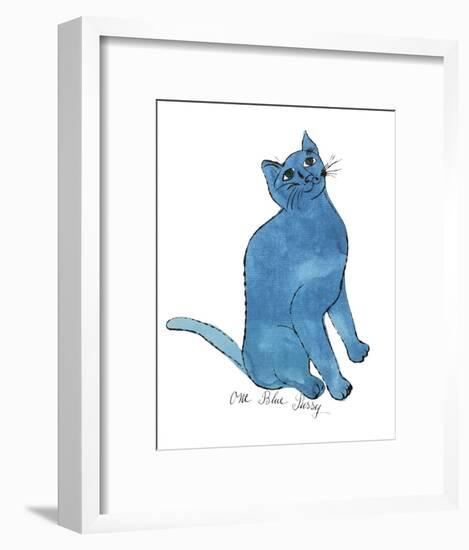 Cat From "25 Cats Named Sam and One Blue Pussy", c. 1954 (One Blue Pussy)-Andy Warhol-Framed Art Print