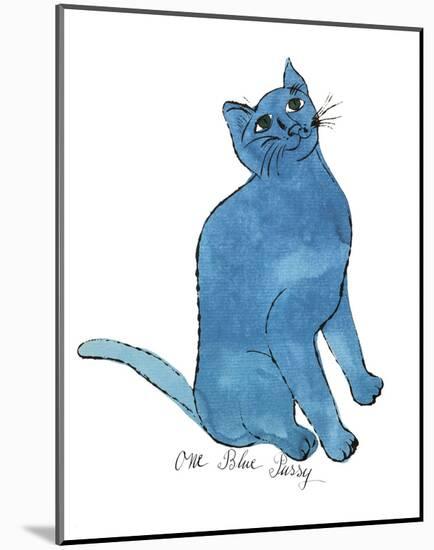 Cat From "25 Cats Named Sam and One Blue Pussy", c. 1954 (One Blue Pussy)-Andy Warhol-Mounted Art Print