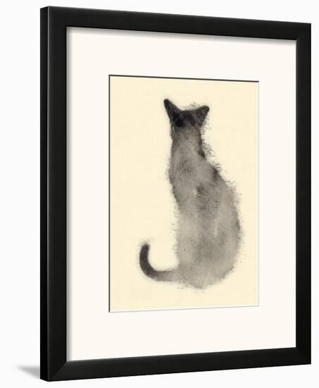 Cat from the back-Aurore De La Morinrie-Framed Art Print