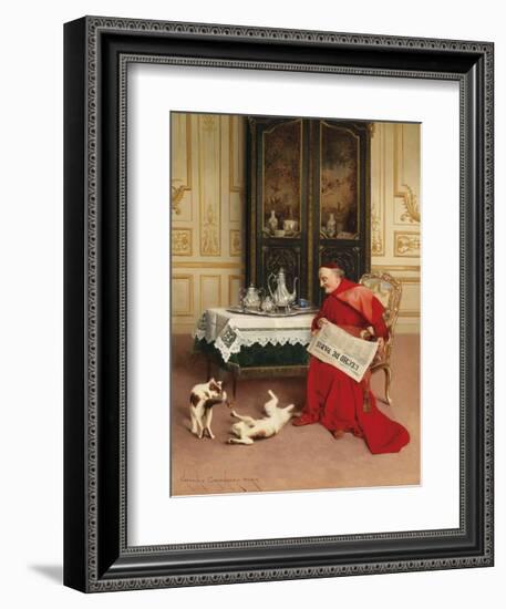 Cat Games-Georges Croegaert-Framed Premium Giclee Print