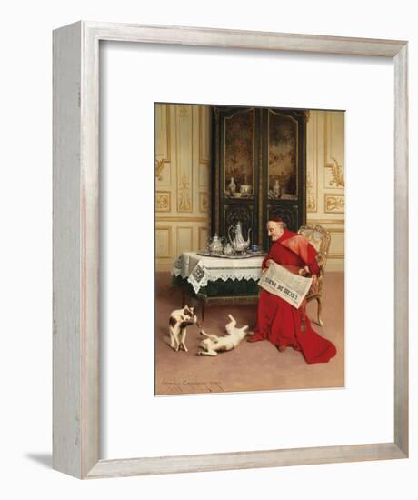 Cat Games-Georges Croegaert-Framed Premium Giclee Print