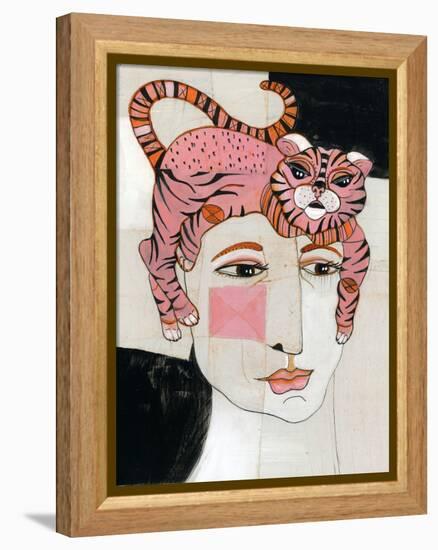 Cat Hair-Stacy Milrany-Framed Stretched Canvas