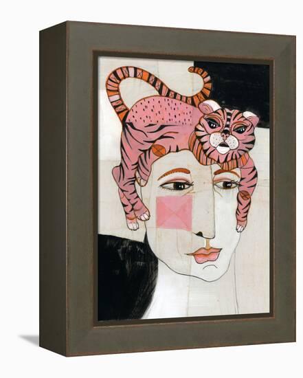 Cat Hair-Stacy Milrany-Framed Stretched Canvas