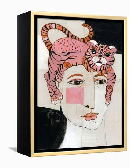 Cat Hair-Stacy Milrany-Framed Stretched Canvas