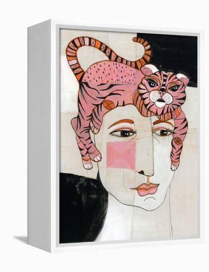 Cat Hair-Stacy Milrany-Framed Stretched Canvas