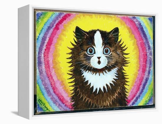 Cat in a Rainbow-Louis Wain-Framed Premier Image Canvas