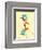 Cat in Hat Yellow Border Collection II - Thing 1 & Thing 2 (yellow bordered)-Theodor (Dr. Seuss) Geisel-Framed Art Print