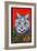 Cat in Holly-Louis Wain-Framed Giclee Print