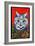 Cat in Holly-Louis Wain-Framed Giclee Print