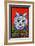 Cat in Holly-Louis Wain-Framed Giclee Print