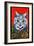 Cat in Holly-Louis Wain-Framed Giclee Print