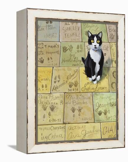 Cat in Hollywood (Chat a Hollywood)-Isy Ochoa-Framed Premier Image Canvas