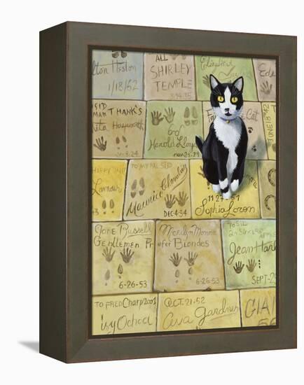Cat in Hollywood (Chat a Hollywood)-Isy Ochoa-Framed Premier Image Canvas