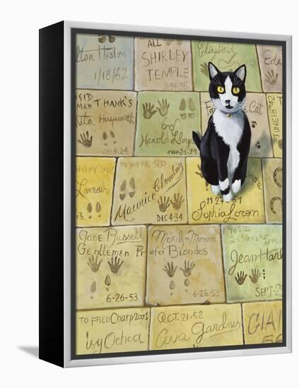 Cat in Hollywood (Chat a Hollywood)-Isy Ochoa-Framed Premier Image Canvas