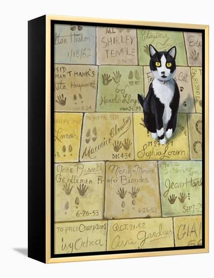 Cat in Hollywood (Chat a Hollywood)-Isy Ochoa-Framed Premier Image Canvas