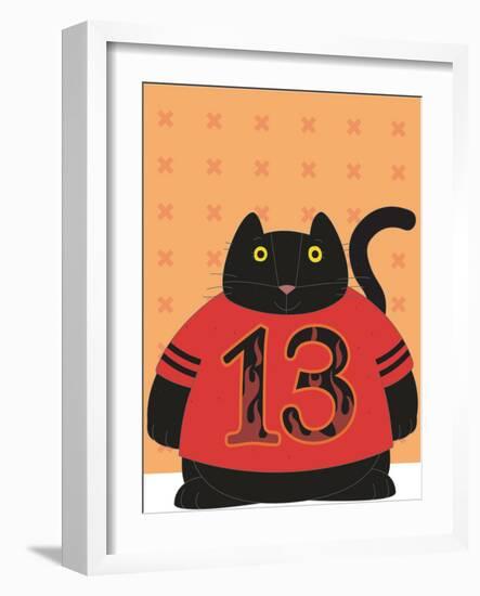 Cat in No 13-Artistan-Framed Photographic Print