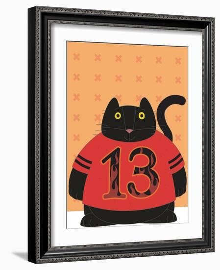 Cat in No 13-Artistan-Framed Photographic Print