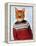 Cat in Ski Sweater-Fab Funky-Framed Stretched Canvas