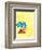 Cat in the Hat Yellow Collection II - Things 1 & 2 Back to Back (yellow)-Theodor (Dr. Seuss) Geisel-Framed Art Print