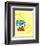 Cat in the Hat Yellow Collection II - Things 1 & 2 Back to Back (yellow)-Theodor (Dr. Seuss) Geisel-Framed Art Print