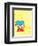 Cat in the Hat Yellow Collection II - Things 1 & 2 Back to Back (yellow)-Theodor (Dr. Seuss) Geisel-Framed Art Print