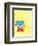 Cat in the Hat Yellow Collection II - Things 1 & 2 Back to Back (yellow)-Theodor (Dr. Seuss) Geisel-Framed Art Print