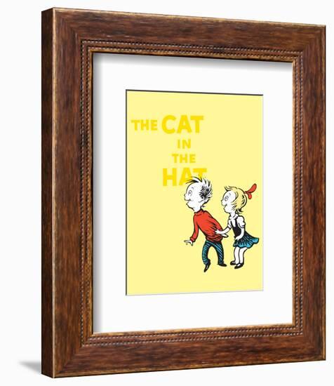 Cat in the Hat Yellow Collection III - Sally & Her Brother (yellow)-Theodor (Dr. Seuss) Geisel-Framed Art Print