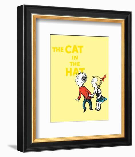 Cat in the Hat Yellow Collection III - Sally & Her Brother (yellow)-Theodor (Dr. Seuss) Geisel-Framed Art Print