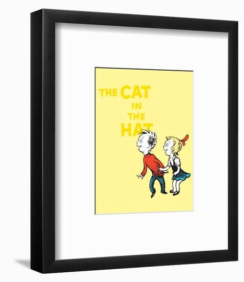 Cat in the Hat Yellow Collection III - Sally & Her Brother (yellow)-Theodor (Dr. Seuss) Geisel-Framed Art Print