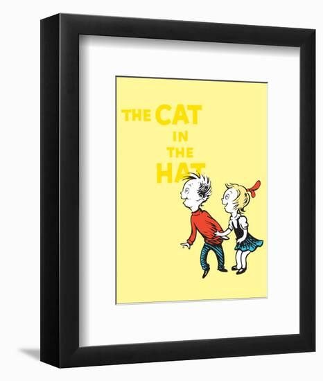 Cat in the Hat Yellow Collection III - Sally & Her Brother (yellow)-Theodor (Dr. Seuss) Geisel-Framed Art Print