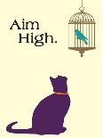 Aim High-Cat is Good-Framed Art Print