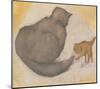 Cat & Kitten-Edward Burne-Jones-Mounted Art Print