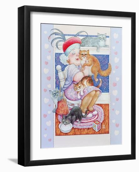 Cat Lady 2-Bill Bell-Framed Giclee Print