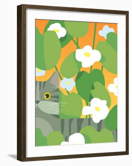 Cat Look 11-Artistan-Framed Art Print