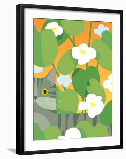 Cat Look 11-Artistan-Framed Art Print