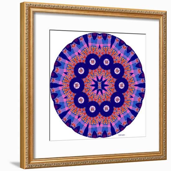 Cat Mandala X-David Sheskin-Framed Giclee Print