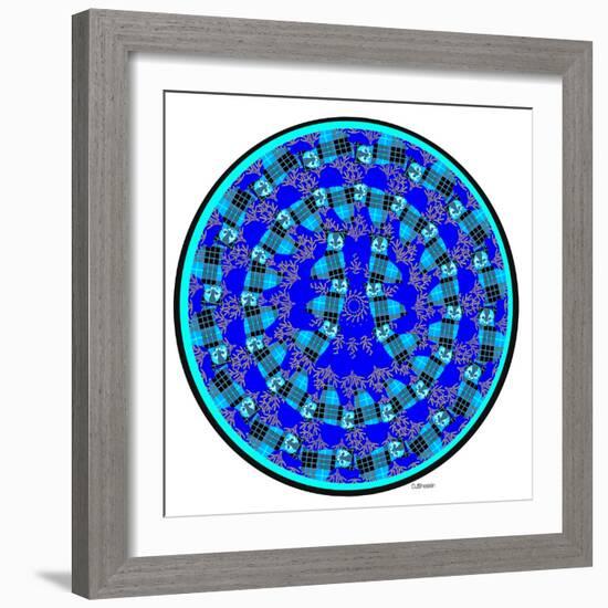 Cat Mandala XVII-David Sheskin-Framed Giclee Print