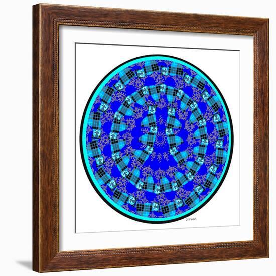 Cat Mandala XVII-David Sheskin-Framed Giclee Print