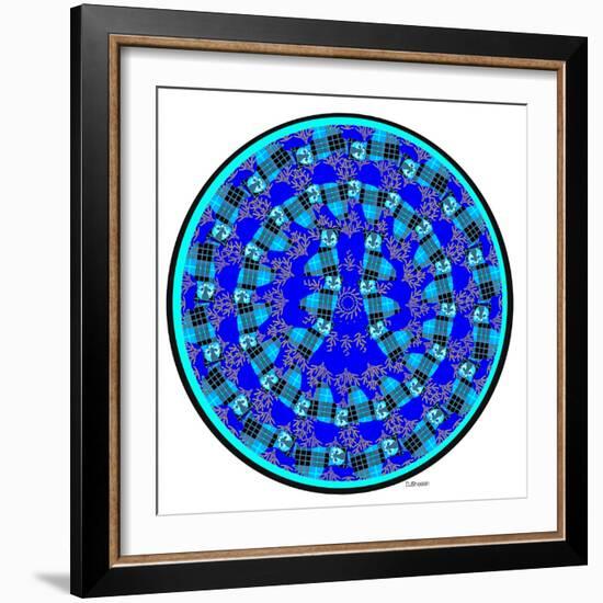 Cat Mandala XVII-David Sheskin-Framed Giclee Print